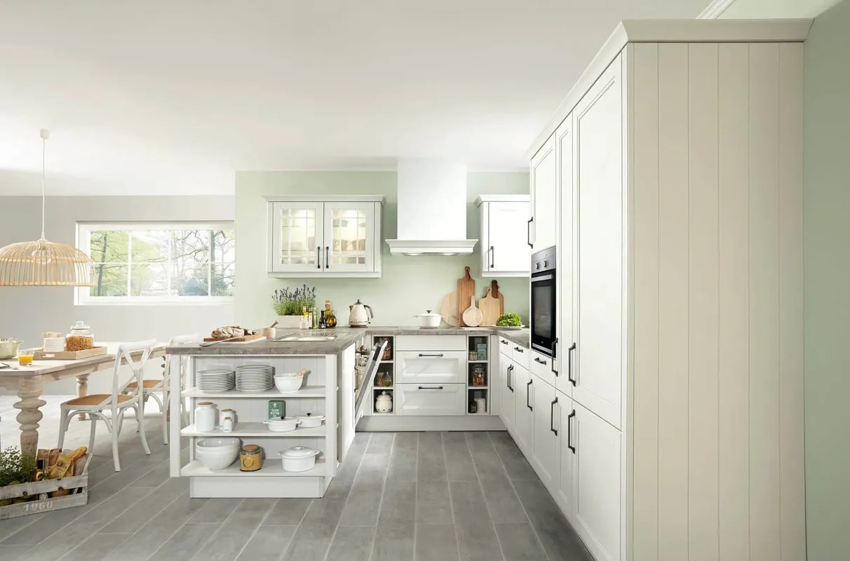 Kutchenhaus York Genuine Wood, Satin Grey 1