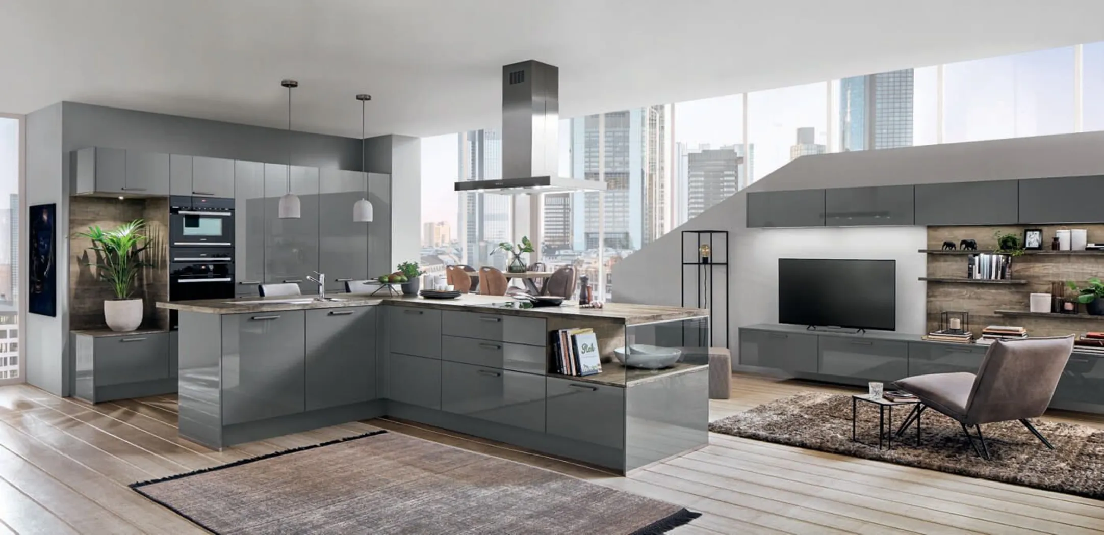 Kutchenhaus Flash Slate Grey High Gloss 0